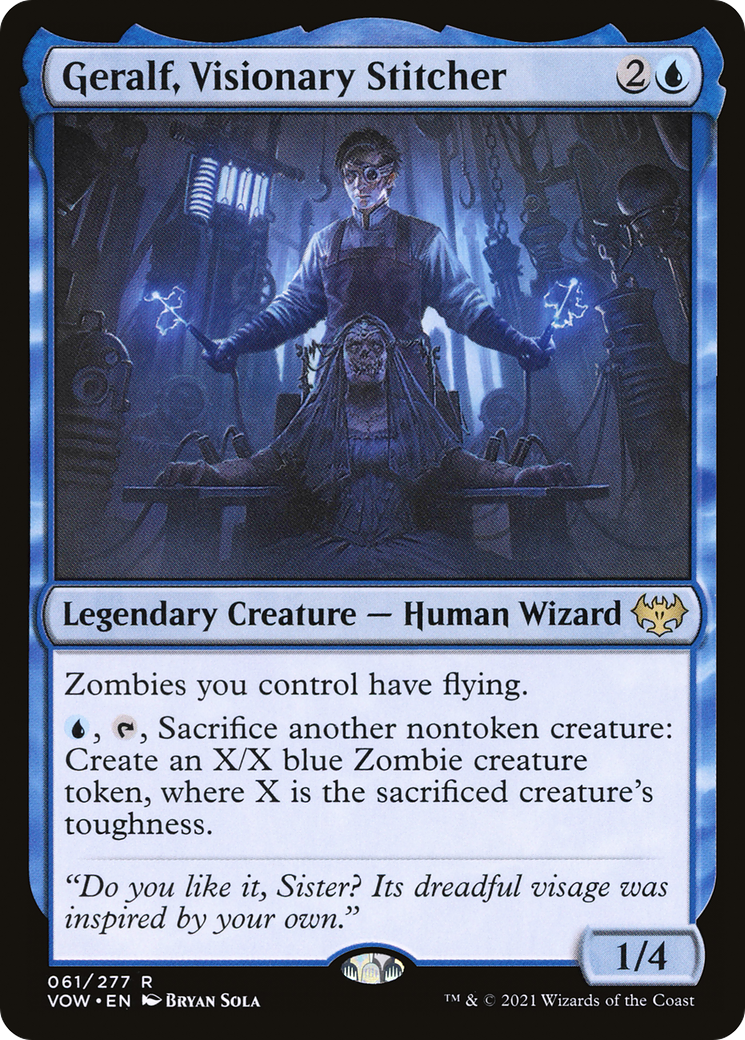 Image of Geralf, Visionary Stitcher (VOW-061) - Innistrad: Crimson Vow