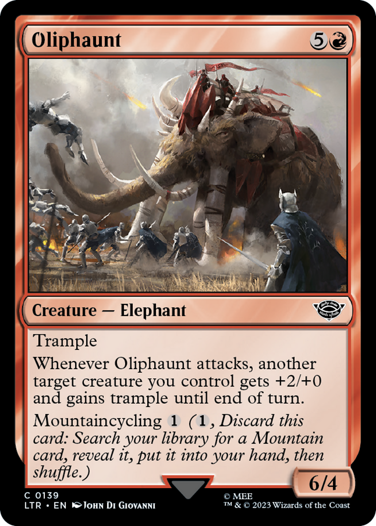 Image of Oliphaunt (LTR-139) - The Lord of the Rings: Tales of Middle-earth Foil