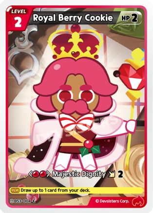Image of Royal Berry Cookie (BS3-004) - Age of Heroes and Kingdoms