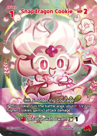 Image of Snapdragon Cookie (SSR) (BS3-006) - Age of Heroes and Kingdoms Foil