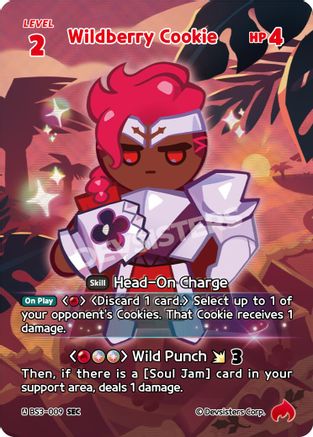 Image of Wildberry Cookie (009) (SEC) (BS3-009) - Age of Heroes and Kingdoms Foil
