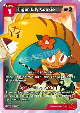 Image of Tiger Lily Cookie (013) (BS3-013) - Age of Heroes and Kingdoms Foil