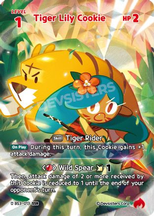 Image of Tiger Lily Cookie (013) (SSR) (BS3-013) - Age of Heroes and Kingdoms Foil