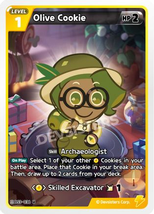 Image of Olive Cookie (BS3-036) - Age of Heroes and Kingdoms