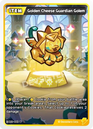 Image of Golden Cheese Guardian Golem (BS3-042) - Age of Heroes and Kingdoms