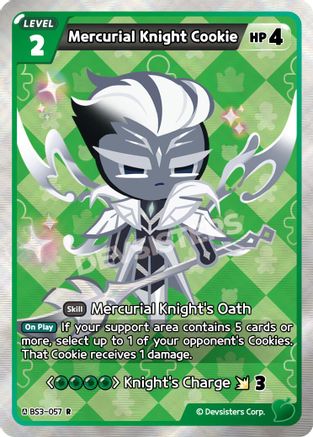 Image of Mercurial Knight Cookie (BS3-057) - Age of Heroes and Kingdoms Foil