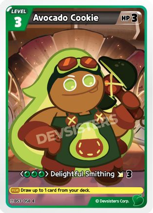 Image of Avocado Cookie (058) (BS3-058) - Age of Heroes and Kingdoms