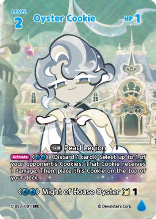 Image of Oyster Cookie (SEC) (BS3-081) - Age of Heroes and Kingdoms Foil