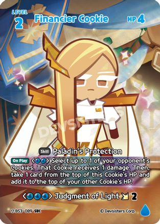 Image of Financier Cookie (089) (SEC) (BS3-089) - Age of Heroes and Kingdoms Foil