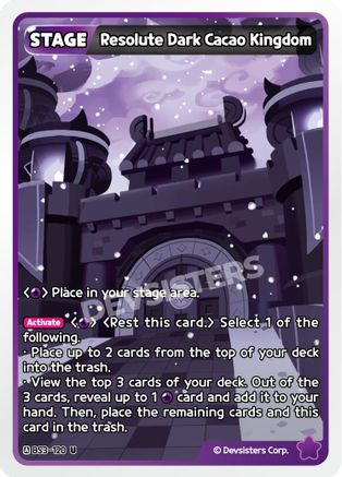 Image of Resolute Dark Cacao Kingdom (BS3-120) - Age of Heroes and Kingdoms