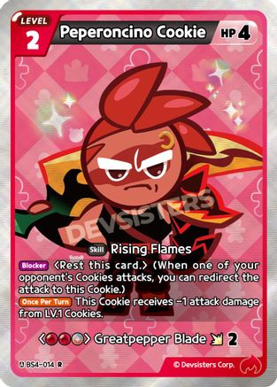 Image of Peperoncino Cookie (BS4-014) - Age of Heroes and Kingdoms Foil