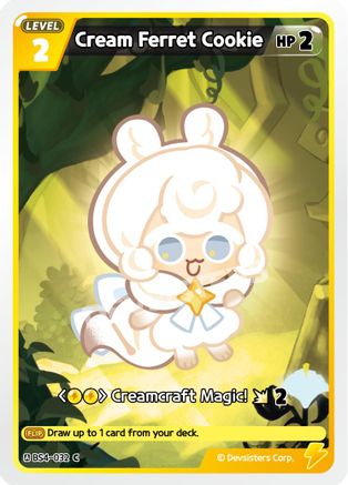 Image of Cream Ferret Cookie (BS4-032) - Age of Heroes and Kingdoms