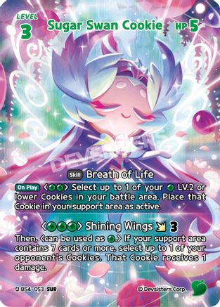 Image of Sugar Swan Cookie (SUR) (BS4-053) - Age of Heroes and Kingdoms Foil