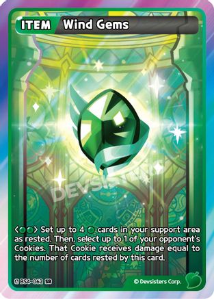 Image of Wind Gems (BS4-062) - Age of Heroes and Kingdoms Foil