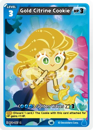 Image of Gold Citrine Cookie (BS4-067) - Age of Heroes and Kingdoms