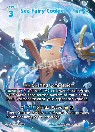 Image of Sea Fairy Cookie (SUR) (BS4-073) - Age of Heroes and Kingdoms Foil