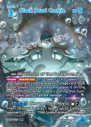 Image of Black Pearl Cookie (SUR) (BS4-075) - Age of Heroes and Kingdoms Foil
