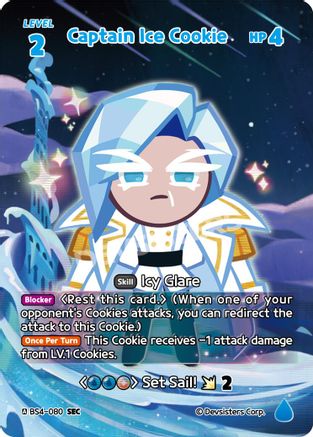 Image of Captain Ice Cookie (SEC) (BS4-080) - Age of Heroes and Kingdoms Foil
