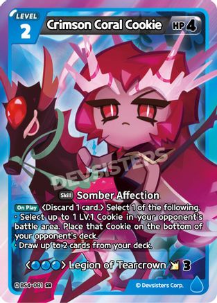Image of Crimson Coral Cookie (BS4-081) - Age of Heroes and Kingdoms Foil