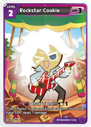 Image of Rockstar Cookie (BS4-090) - Age of Heroes and Kingdoms
