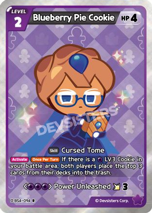 Image of Blueberry Pie Cookie (BS4-094) - Age of Heroes and Kingdoms Foil