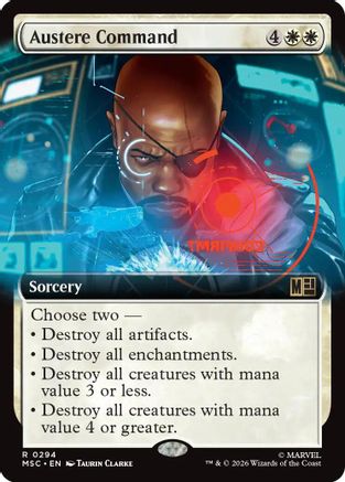 Image of Austere Command (Extended Art) (MSC-294) - Commander: Marvel Super Heroes