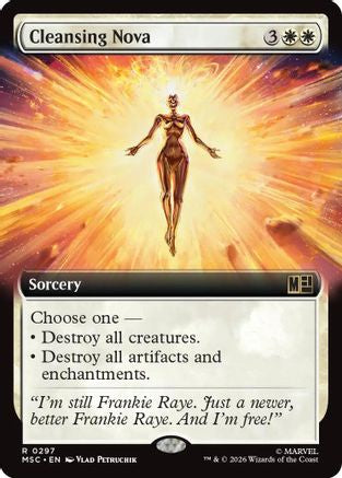 Image of Cleansing Nova (Extended Art) (MSC-297) - Commander: Marvel Super Heroes Foil