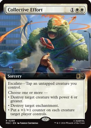 Image of Collective Effort (Extended Art) (MSC-299) - Commander: Marvel Super Heroes