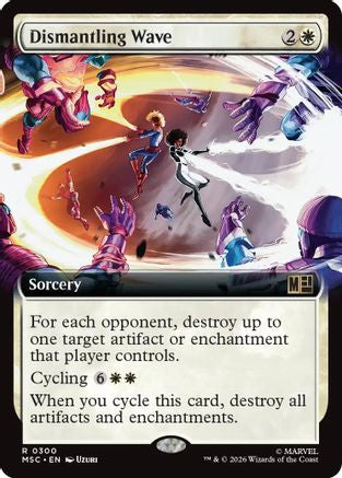 Image of Dismantling Wave (Extended Art) (MSC-300) - Commander: Marvel Super Heroes Foil