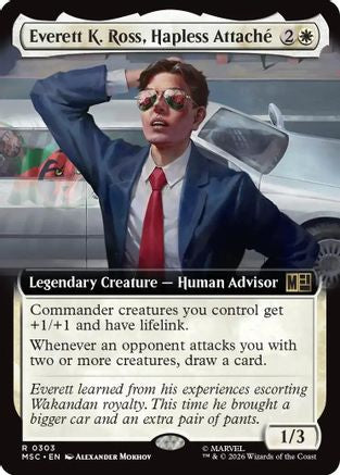 Image of Everett K. Ross, Hapless Attache (Extended Art) (MSC-303) - Commander: Marvel Super Heroes