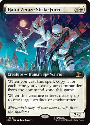 Image of Hatut Zeraze Strike Force (Extended Art) (MSC-307) - Commander: Marvel Super Heroes