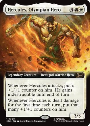 Image of Hercules, Olympian Hero (Extended Art) (MSC-308) - Commander: Marvel Super Heroes