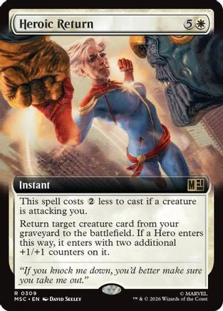 Image of Heroic Return (Extended Art) (MSC-309) - Commander: Marvel Super Heroes