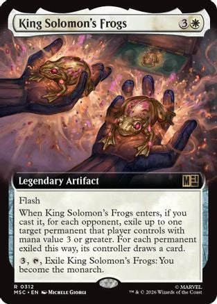 Image of King Solomon's Frogs (Extended Art) (MSC-312) - Commander: Marvel Super Heroes