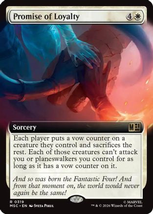 Image of Promise of Loyalty (Extended Art) (MSC-319) - Commander: Marvel Super Heroes