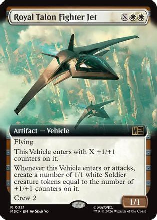 Image of Royal Talon Fighter Jet (Extended Art) (MSC-321) - Commander: Marvel Super Heroes Foil