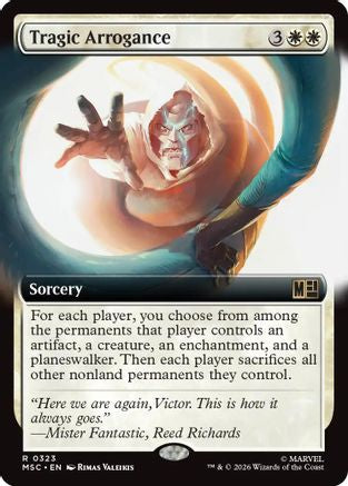 Image of Tragic Arrogance (Extended Art) (MSC-323) - Commander: Marvel Super Heroes Foil