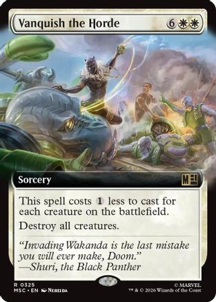 Image of Vanquish the Horde (Extended Art) (MSC-325) - Commander: Marvel Super Heroes Foil