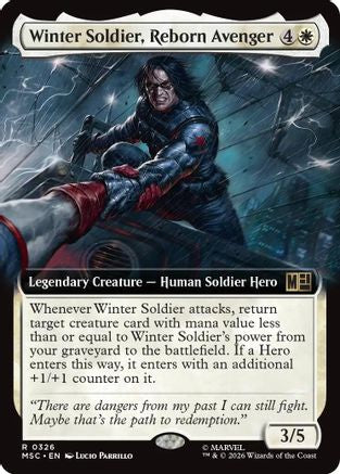 Image of Winter Soldier, Reborn Avenger (Extended Art) (MSC-326) - Commander: Marvel Super Heroes Foil