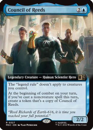 Image of Council of Reeds (Extended Art) (MSC-327) - Commander: Marvel Super Heroes