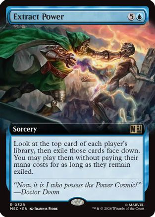 Image of Extract Power (Extended Art) (MSC-328) - Commander: Marvel Super Heroes Foil