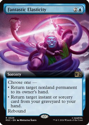 Image of Fantastic Elasticity (Extended Art) (MSC-329) - Commander: Marvel Super Heroes Foil