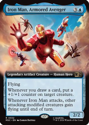 Image of Iron Man, Armored Avenger (Extended Art) (MSC-332) - Commander: Marvel Super Heroes