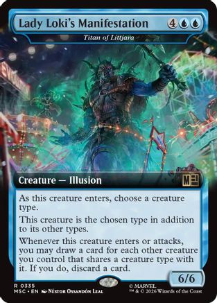 Image of Lady Loki's Manifestation - Titan of Littjara (Extended Art) (MSC-335) - Commander: Marvel Super Heroes