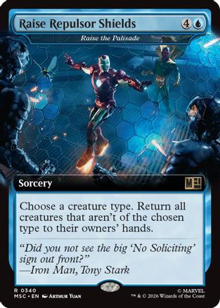 Image of Raise Repulsor Shields - Raise the Palisade (Extended Art) (MSC-340) - Commander: Marvel Super Heroes