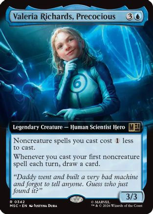 Image of Valeria Richards, Precocious (Extended Art) (MSC-342) - Commander: Marvel Super Heroes