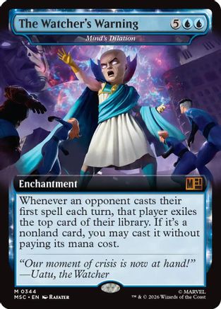 Image of The Watcher's Warning - Mind's Dilation (Extended Art) (MSC-344) - Commander: Marvel Super Heroes