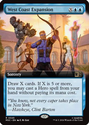 Image of West Coast Expansion (Extended Art) (MSC-345) - Commander: Marvel Super Heroes
