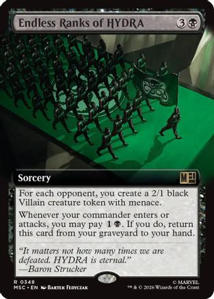 Image of Endless Ranks of HYDRA (Extended Art) (MSC-348) - Commander: Marvel Super Heroes