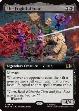 Image of The Frightful Four (Extended Art) (MSC-349) - Commander: Marvel Super Heroes